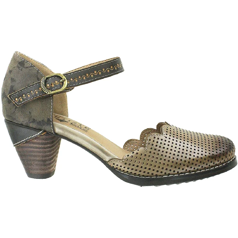 Fashion dress shoes ethical-Women's L'Artiste by Spring Step Parchelle Grey Multi Leather