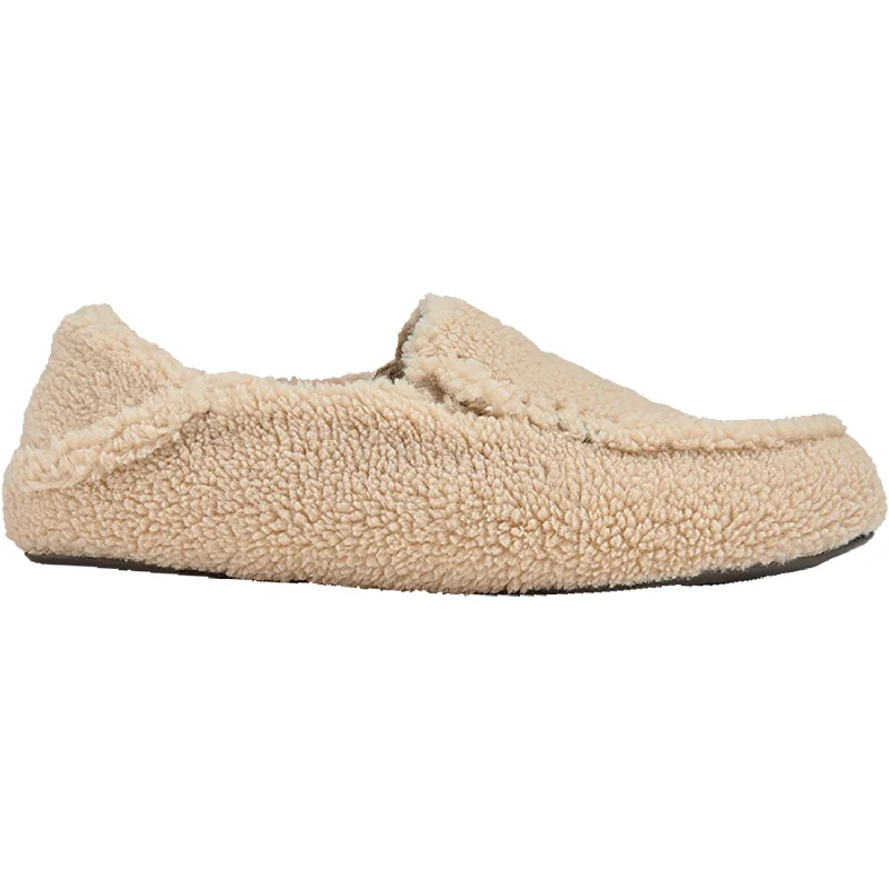 Slippers for warm tops-Women's OluKai Nohea Heu Sandbar Sherpa Fleece