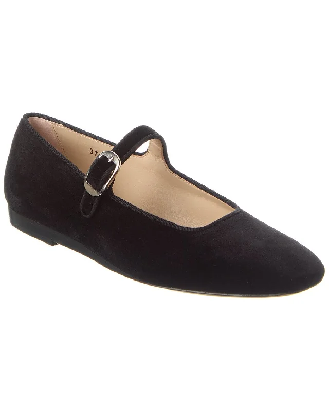 Flats with sleek charm-Le Monde Beryl Mary Jane Velvet Flat