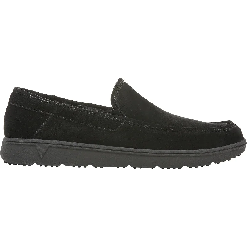 Slippers with frost toes-Men's Vionic Gustavo Black Suede