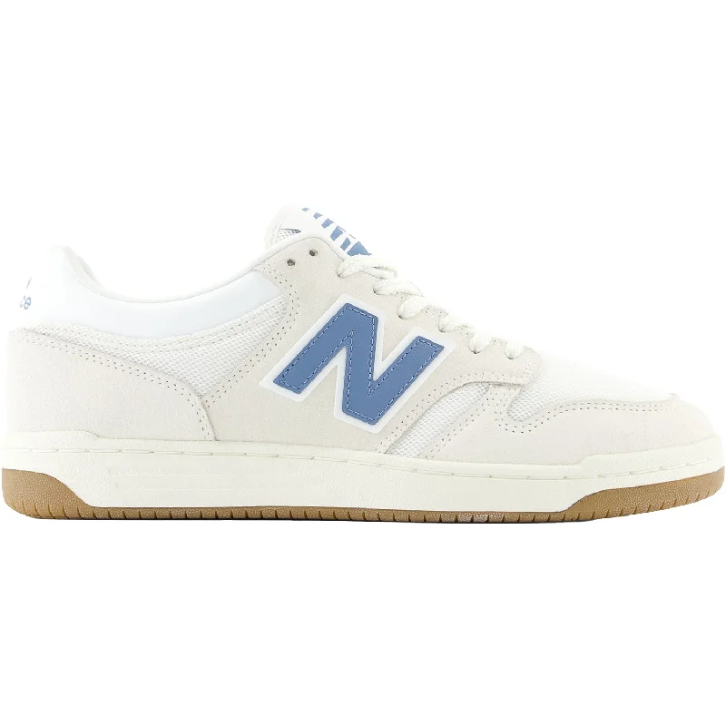 Casual Shoes for Casual Study-Men's New Balance BB480LLA Sea Salt/White/Heron Blue Suede