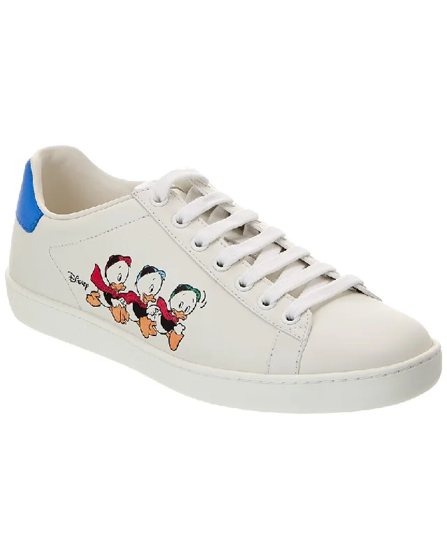 Athletic shoes for agility and speed-Gucci x Disney Ace Leather Sneaker