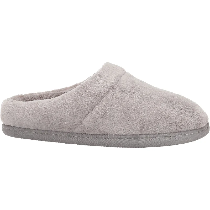 Slippers for plush weave-Women's Tempur-Pedic Windsock Grey Terry Cloth