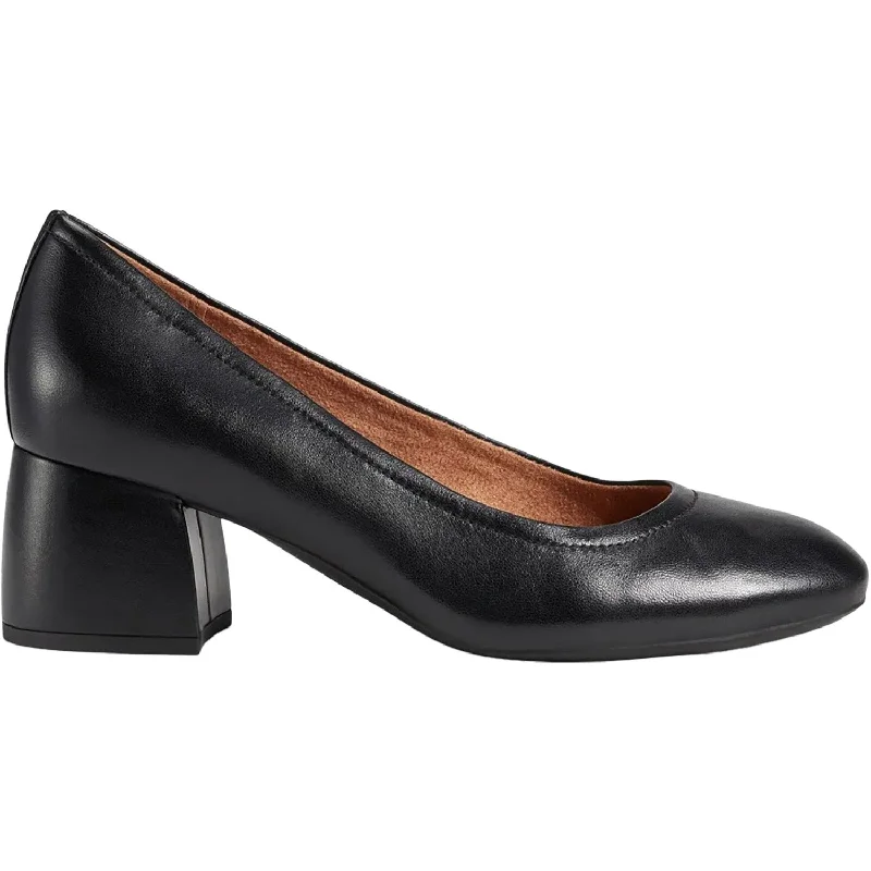 Fashion dress shoes with bag-Women's Vionic Carmel Black Leather