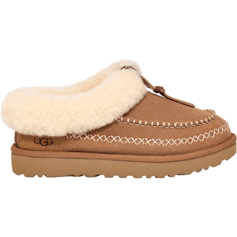 Slippers with cozy weave-Women's UGG Tasman Alpine Chestnut Suede