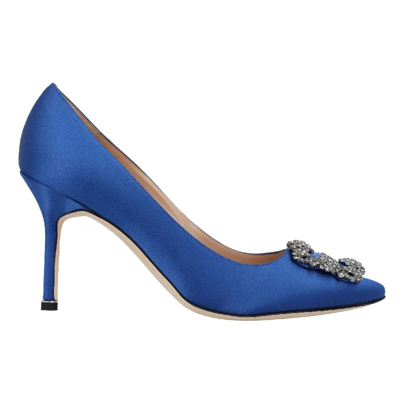 Manolo Blahnik Hangisi 090 Pumps Blue