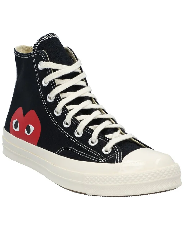 Athletic shoes for multi-sport training with support-Converse x Comme des Garcons PLAY Hi Top Hi Top Sneaker