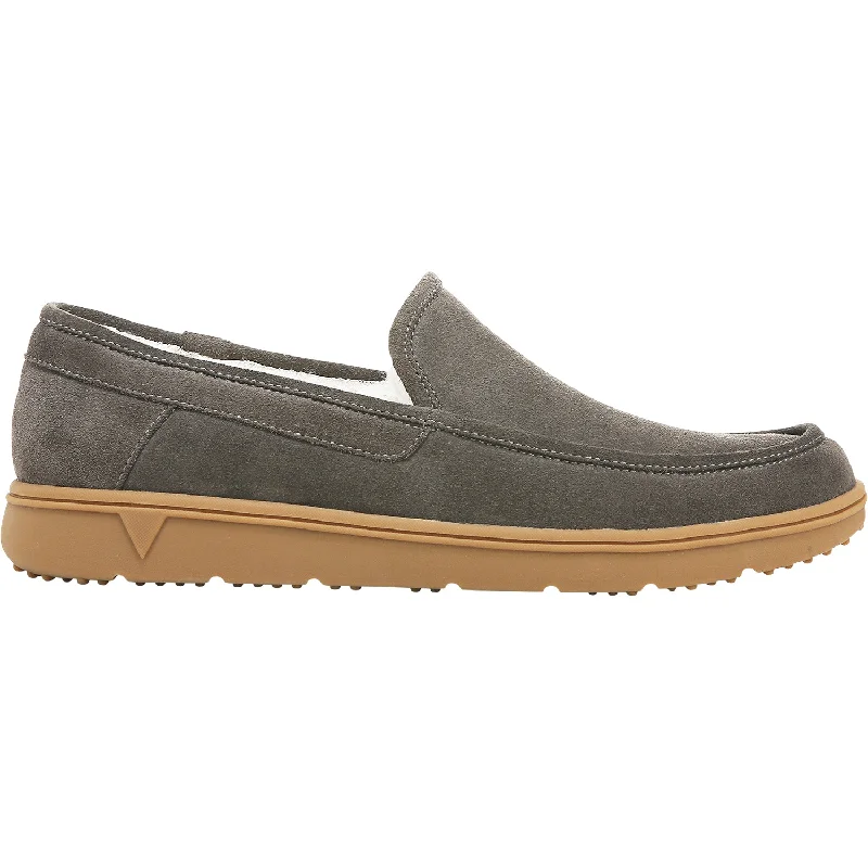 Slippers for cozy films-Men's Vionic Gustavo Greige Suede