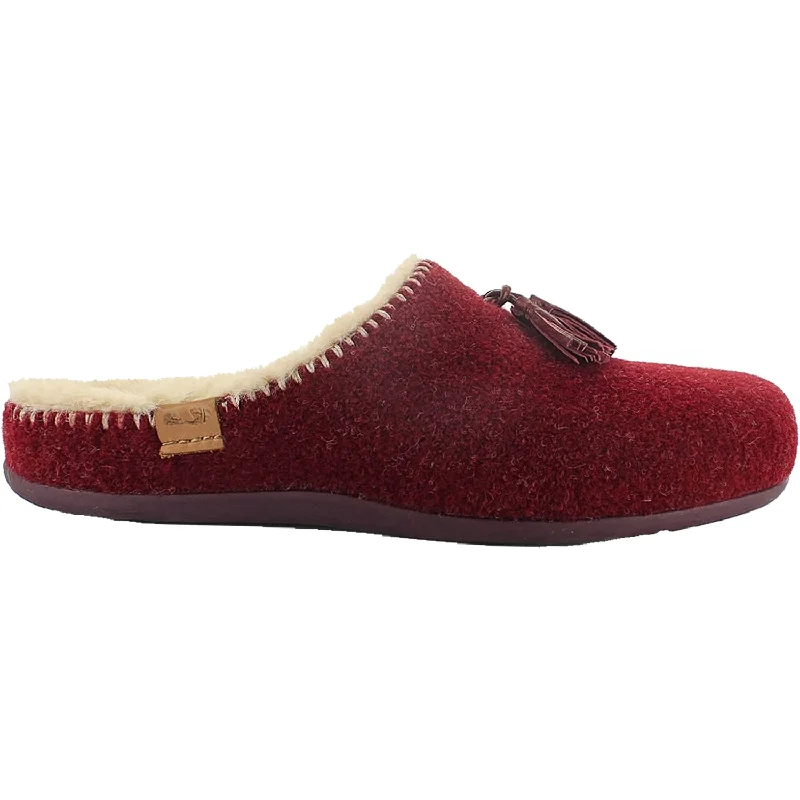 Slippers with soft knit-Women's Strive Lille Wine Wool