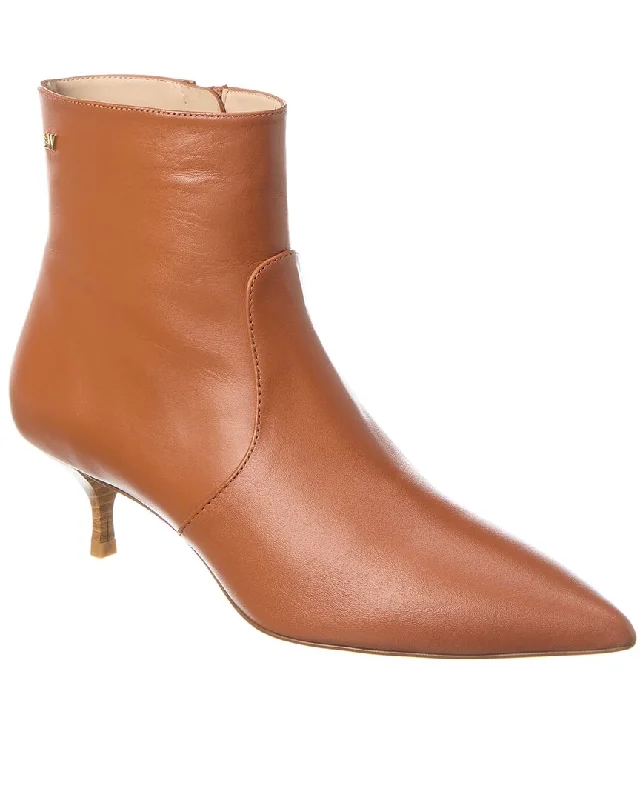 stylish boots for winter events-Stuart Weitzman Mara 50 Zip Leather Bootie