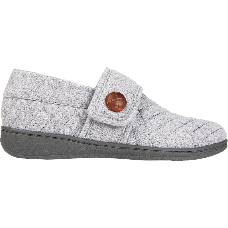 Slippers with night rest-Women's Vionic Jackie Slippers Light Grey Flannel