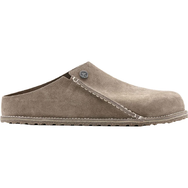 Slippers for knit ease-Women's Birkenstock Zermatt Premium Grey Taupe Suede