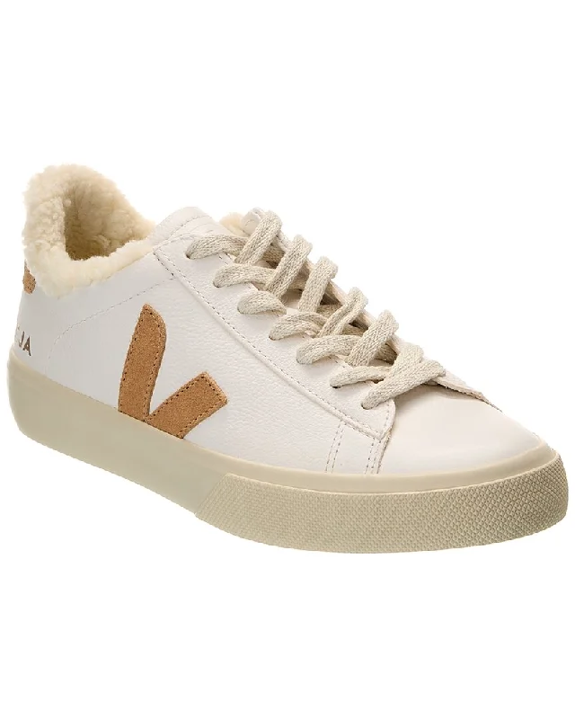 Athletic shoes for long-term foot comfort during running-VEJA Campo Winter Chromefree Leather Sneaker