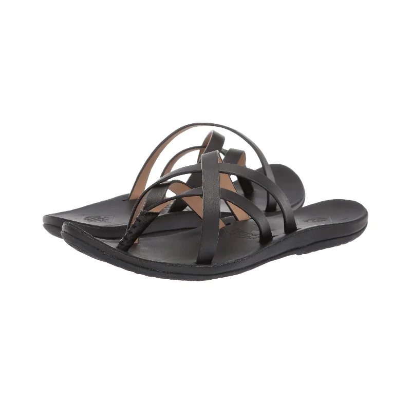 Sandals with woven footbed-Freewaters Havana Women's Sandals - Black