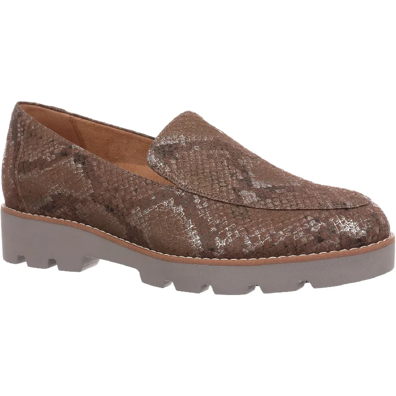 Casual Shoes for Casual Transport-Women's Vionic Kensley Brown Metallic Snake Leather