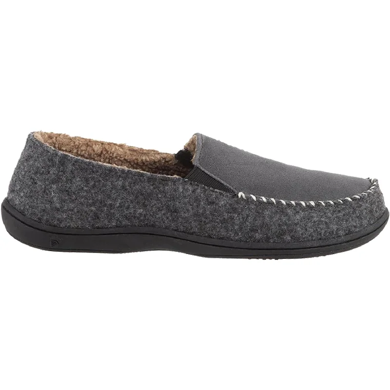 Slippers for plush tops-Men's Acorn Crafted Moc Ash Suede