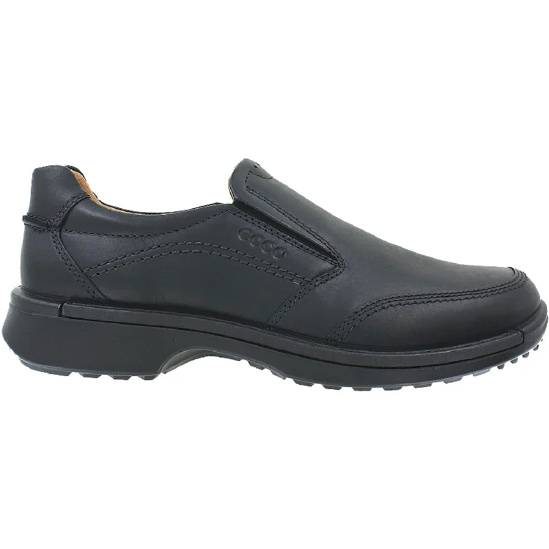 Casual Shoes for Casual Casual Hangout-Men's Ecco Fusion II Slip-On Black Leather