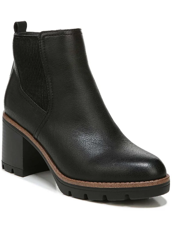 warm boots for winter-Madalynn Gore Womens Booties Chelsea Boots