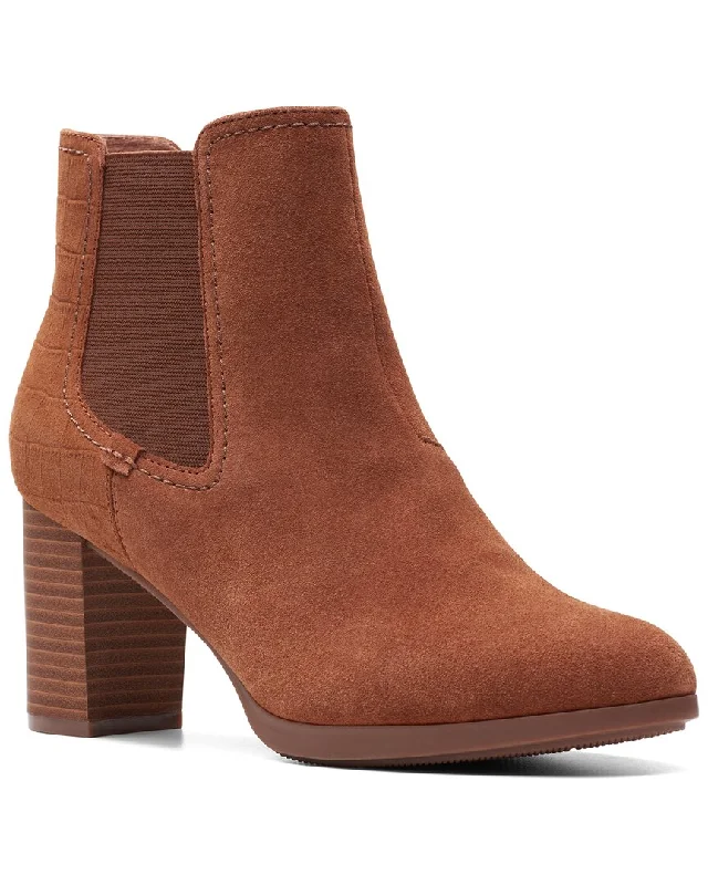 boots for daily winter wear and comfort-Clarks Bayla Rose Suede Boot