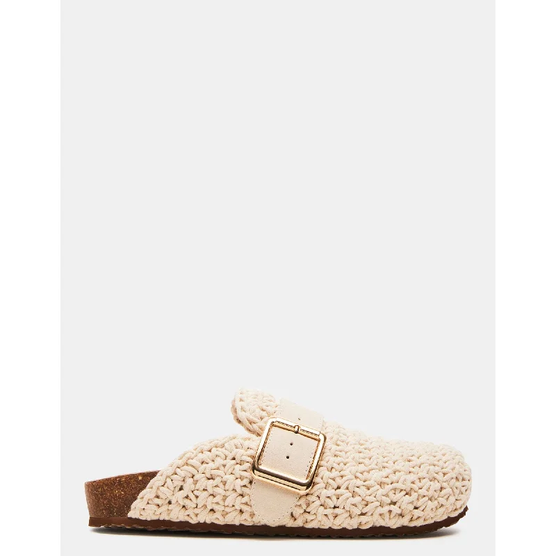 Modern flats with charm-Sam Knit Cream