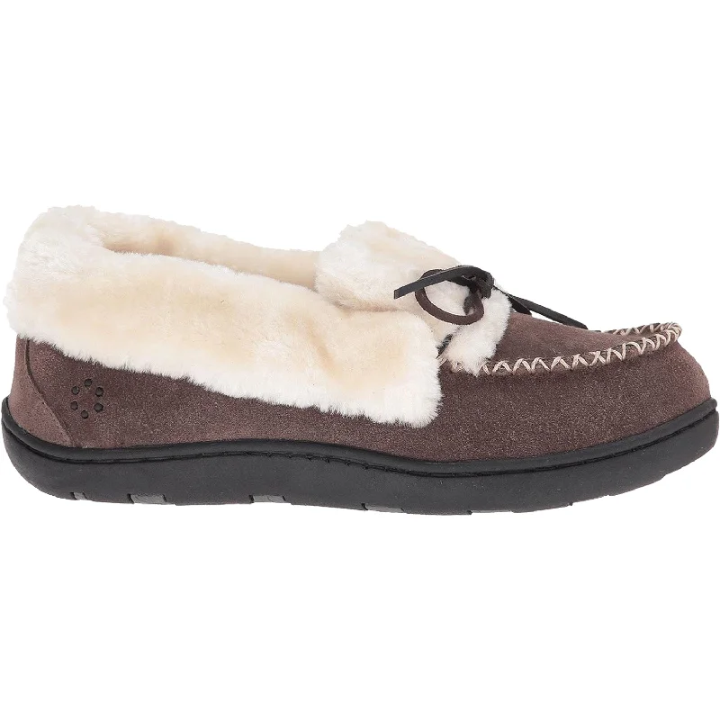 Slippers with cozy weave-Women's Tempur-Pedic Laurin Grey Suede