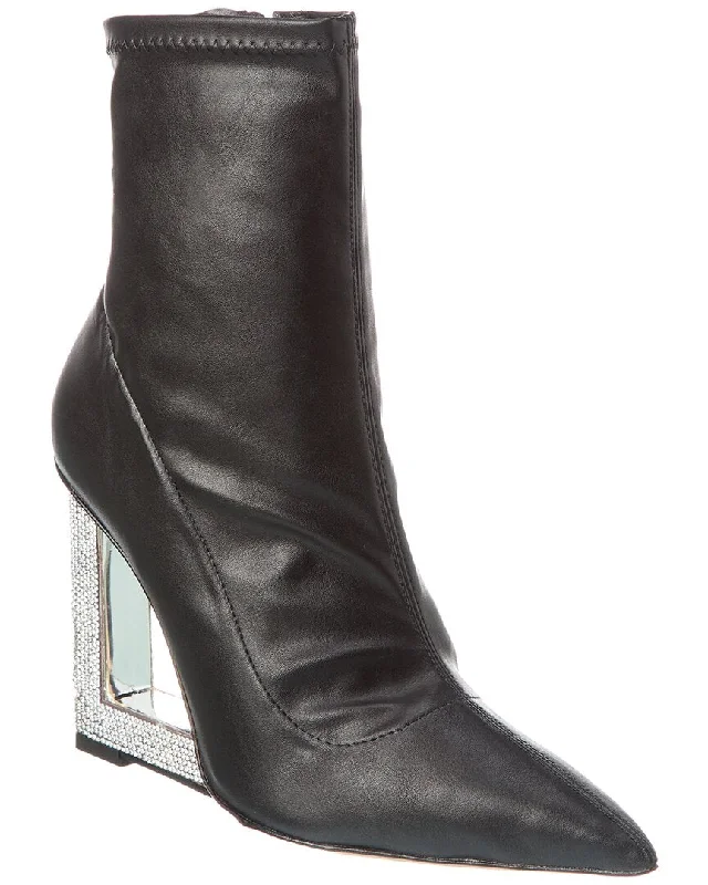 boots for stylish office wear-SCHUTZ Filipa Glam Leather Bootie