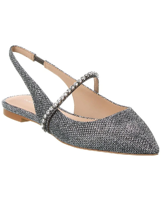 Flats with funky vibes-Stuart Weitzman Crystalline Mesh Slingback Flat