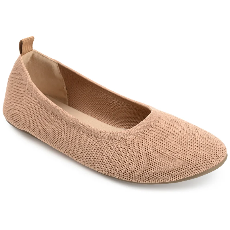 Flats with quirky decor-Journee Collection Women's Tru Comfort Foam Jersie Foldable Flat