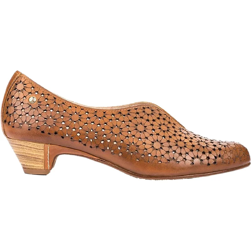 Fashion dress shoes limited edition-Women's Pikolinos Elba W4B-1790 Brandy Leather