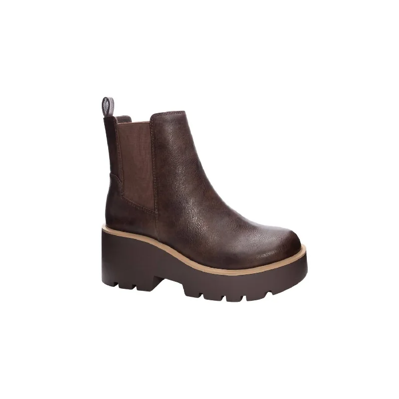 boots with warmth and comfort for everyday use-Women's Rabbit Boots In Medium Brown