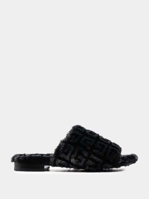 4G Shearling Slides