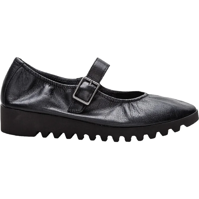 Casual Shoes with Rhythm-Women's Aetrex Joanne Black Leather