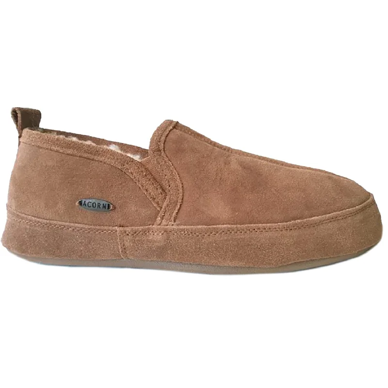 Slippers for knit tops-Men's Acorn Romeo Walnut Sheepskin