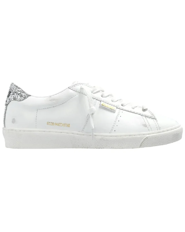 Athletic shoes for competition level performance-Golden Goose Match Star Leather Sneaker