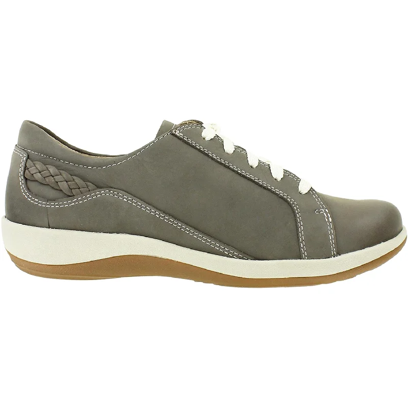 Casual Shoes for Casual Parties-Women's Aetrex Dana Warm Grey Leather