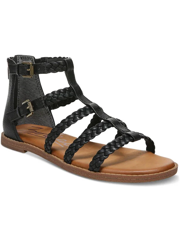 Sandals for casual evening events-Camelia  Womens Slip On Buckles Gladiator Sandals