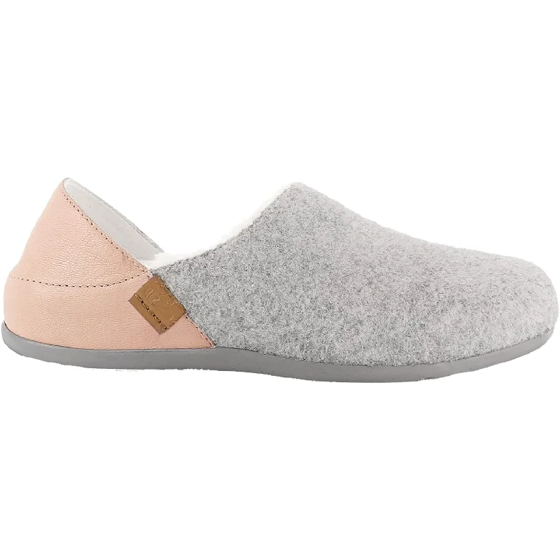 Slippers with lecture rest-Women's Strive Sofia Light Grey Wool