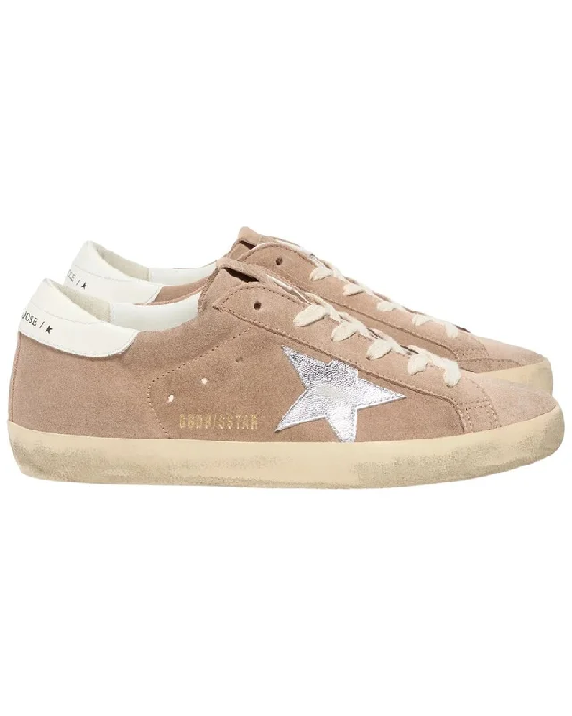 Athletic shoes for speed and strength training-Golden Goose Super Star Suede Skateboard Shoe