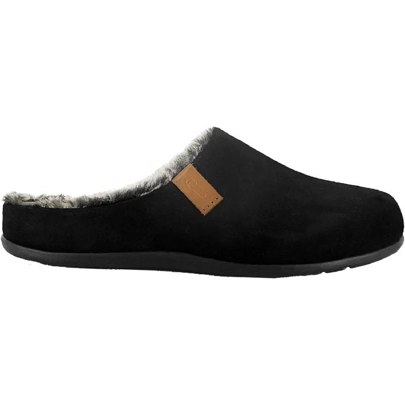 Slippers for sock pair-Men's Strive Luxembourg Black Suede