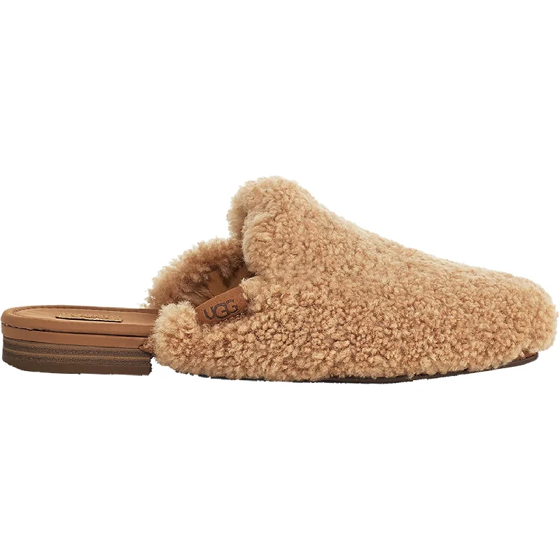 Slippers for snack breaks-Women's UGG Janaya Cozy Mule Chestnut Sheepskin