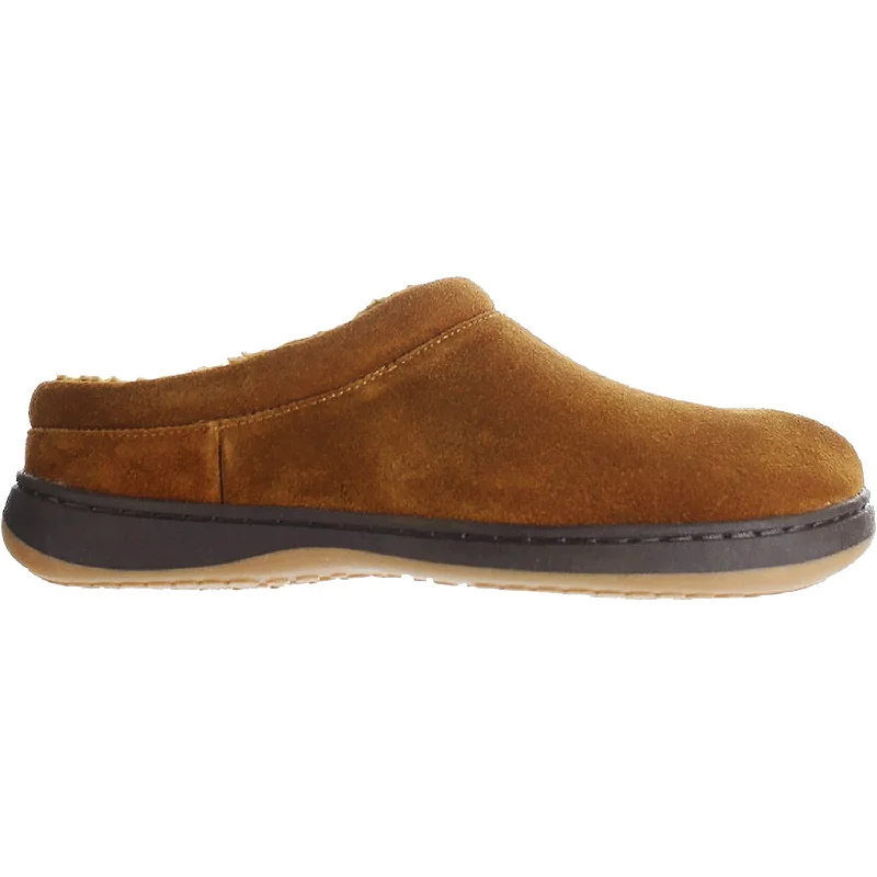 Slippers for wood floors-Men's Tempur-Pedic Arlow Chestnut Suede