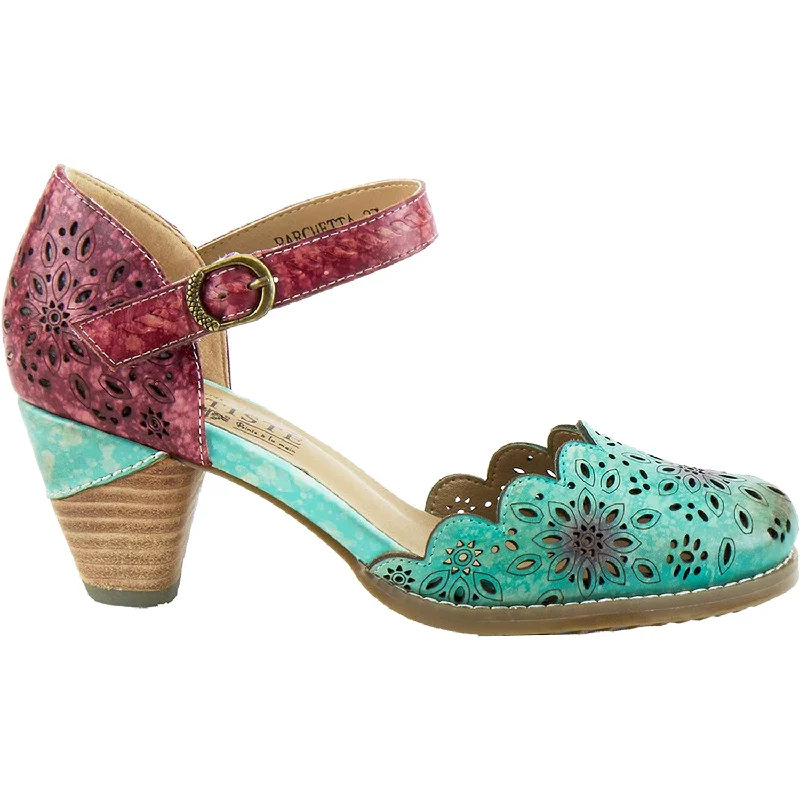 Fashion dress shoes with bright-Women's L'Artiste by Spring Step Parchetta Blue Multi Leather