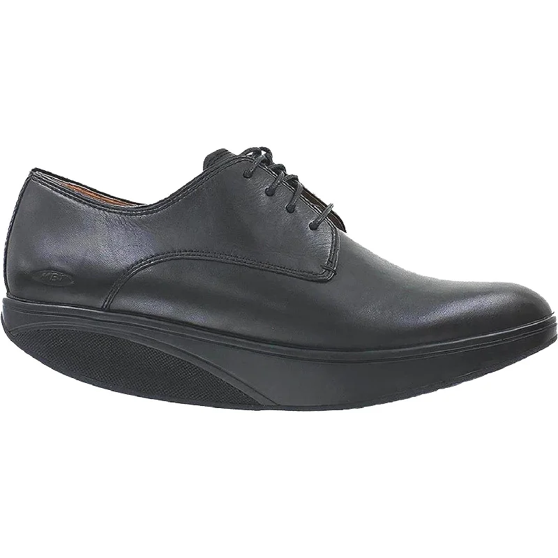 Fashion dress shoes with moisture-wicking-Men's MBT Kabisa 5S Black Leather