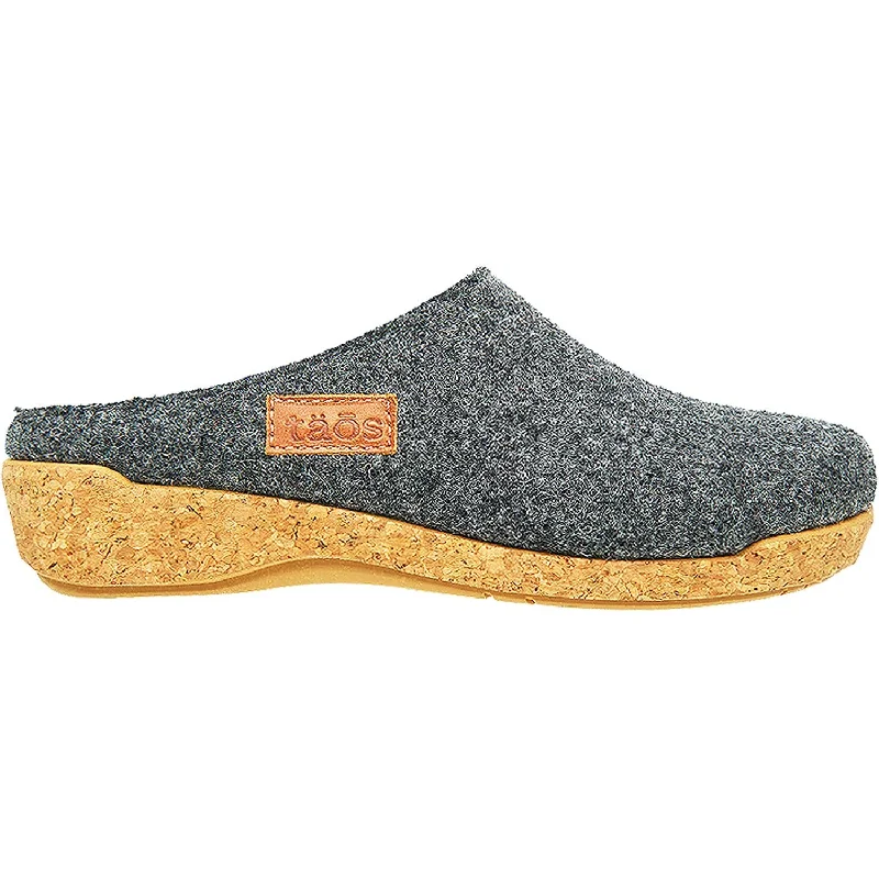 Slippers for tired feet-Women's Taos Woollery Charcoal Wool