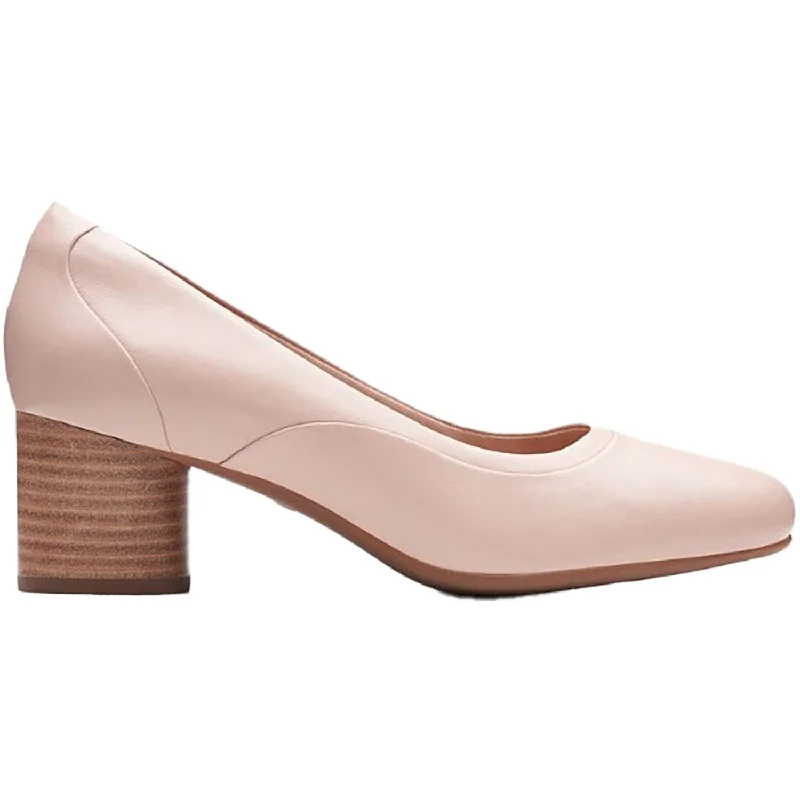 Fashion dress shoes with exchange-Women's Clarks Un Cosmo Step Blush Leather