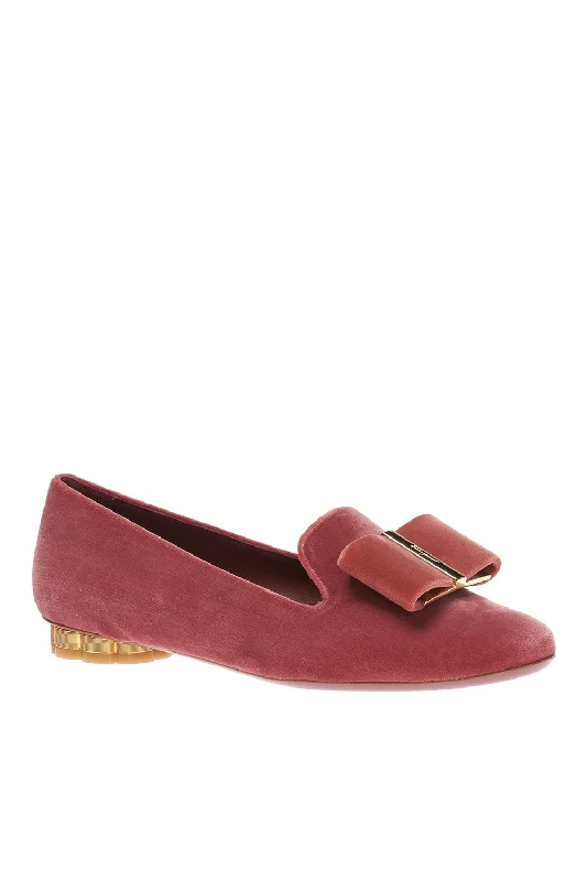 Flats with chic vibes-SALVATORE FERRAGAMO Sarno Women's 680210 Pink Flats