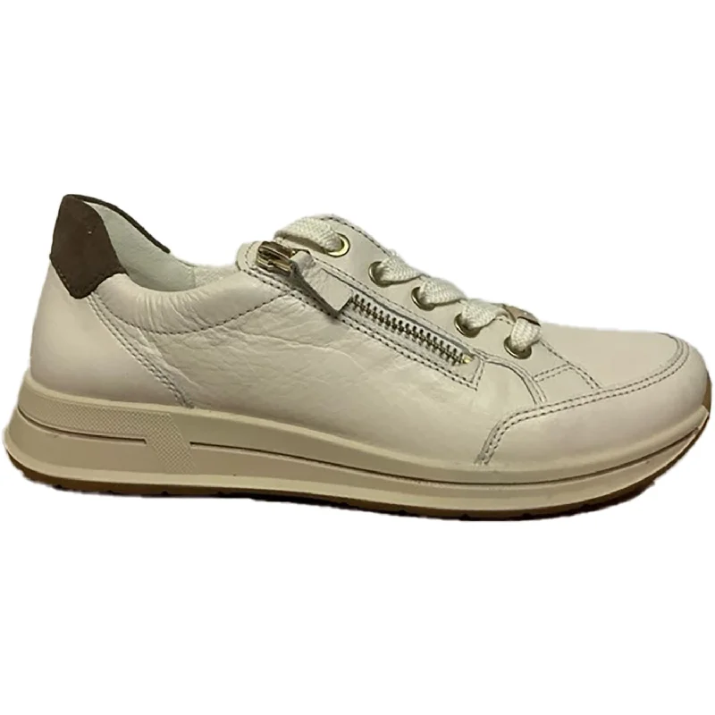 Casual Shoes Easy Style-Women's Ara Oleanna Cream Calf/Sesame Leather