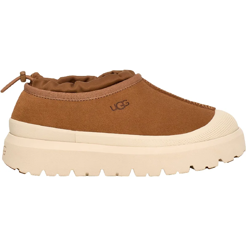 Slippers with cozy tops-Unisex UGG Tasman Weather Hybrid Chestnut/Whitecap Suede