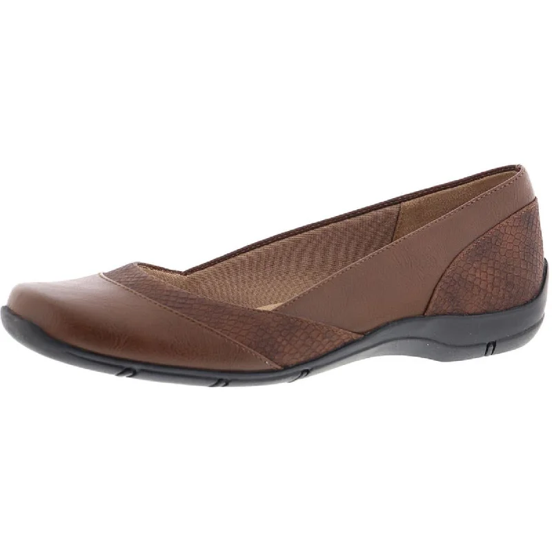 Luxury flats with lofts-Deja Vu Womens Faux Leather Flats