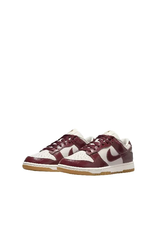 Athletic shoes for reducing foot fatigue-Women's Dunk Low Lx Sneakers In Phantom/team Red/sail